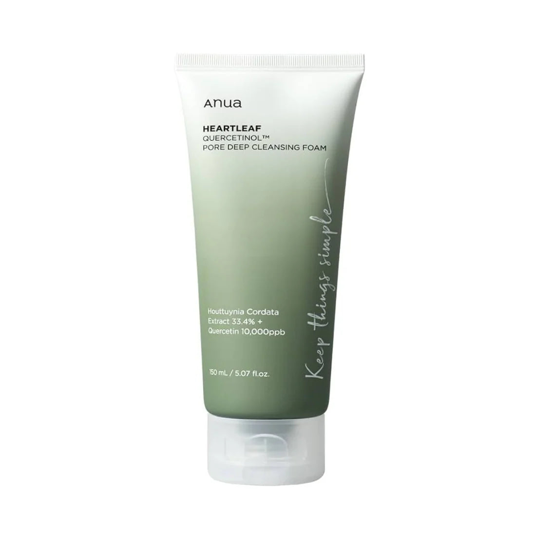 Anua Heartleaf Quercetinol Pore Deep Cleansing Foam 150ml