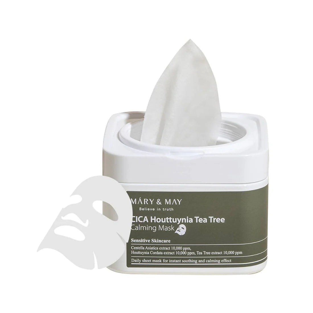 MARY&MAY CICA Houttuynia Tea Tree Calming Mask 30pc