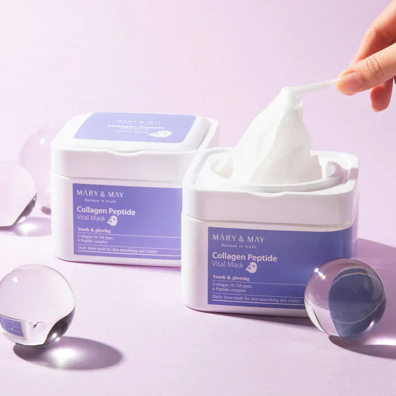 MARY&MAY Collagen Peptide Vital Mask 30pc