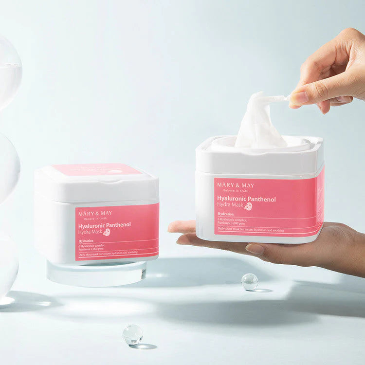 MARY&MAY Hyaluronic Panthenol Hydra Mask 30pc