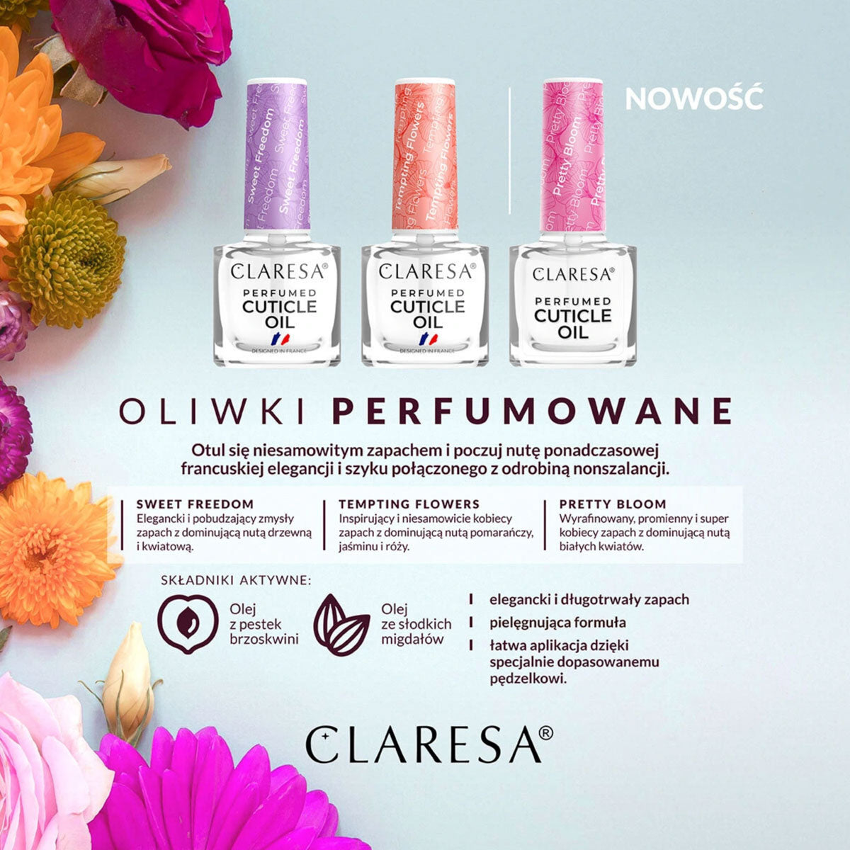 CLARESA Pretty Bloom Perfumed Cuticle Oil 5ml product view 2
